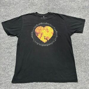 Keith Urban Love Pain & The Whole Crazy World Tour Shirt Size 2XL Black Graphic